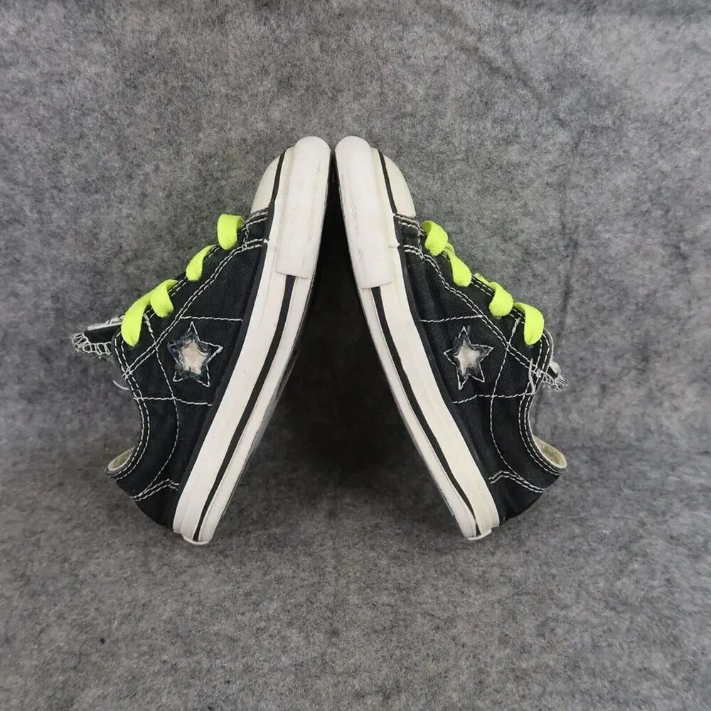 Converse Shoes Toddler 8 Sneakers One Star Casual Baby Infant Canvas Black Flat